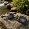 Black drone and remote control professional aerial photography stable aircraft with high-definition camera details Picture